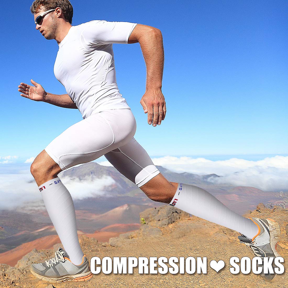 3 Pack Medical Compression Sock-Compression Sock For Women and Men Circulation -Best for Running,Nursing,Athletic Sports