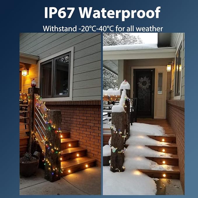 Smart LED Deck Light Kits - 10 Pack of 1.77" Low Voltage Recessed RGBW Deck Lights IP67 Waterproof for Outdoor Landscape Lighting on Steps, Floors & Pathways, Compatible with Alexa & Google Assistant