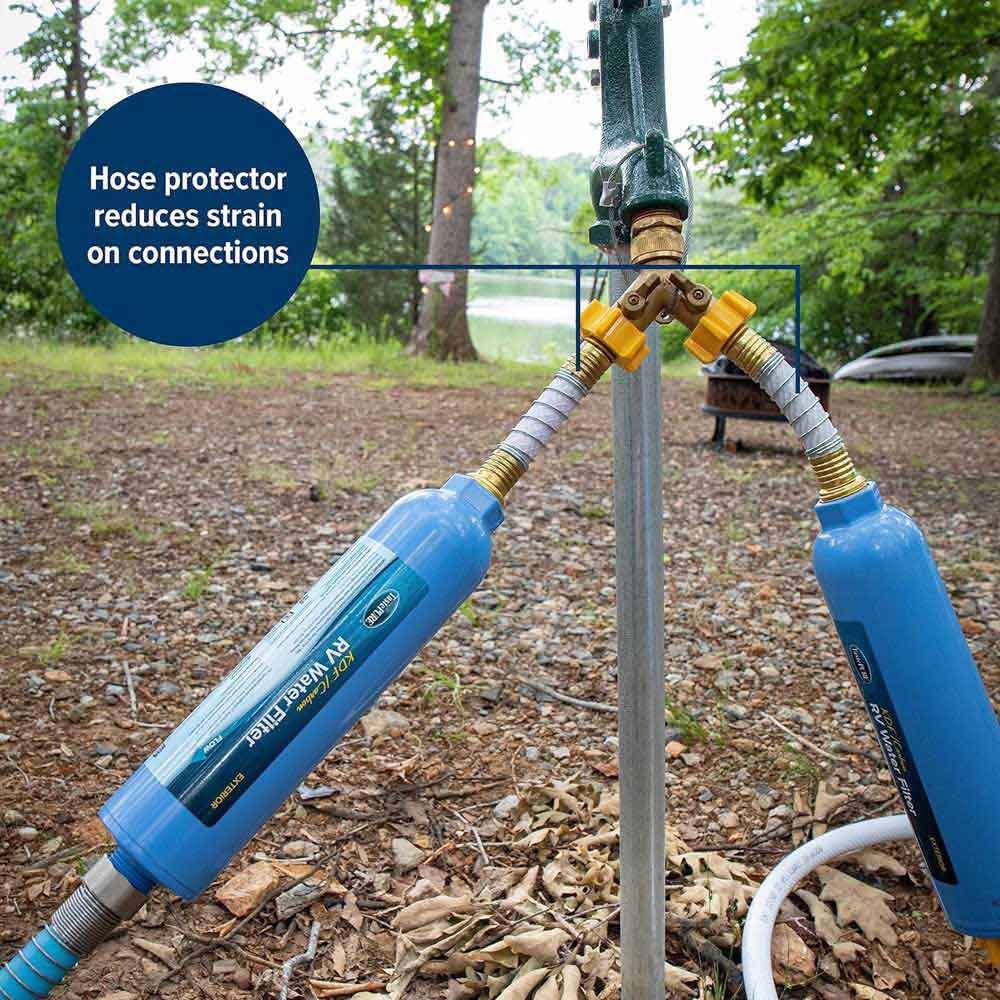 Camco Flexible Hose Protector-Eliminates Hose Crimping and Straining at Faucets and Water Connections, Creates Hose Flexibility (22703)