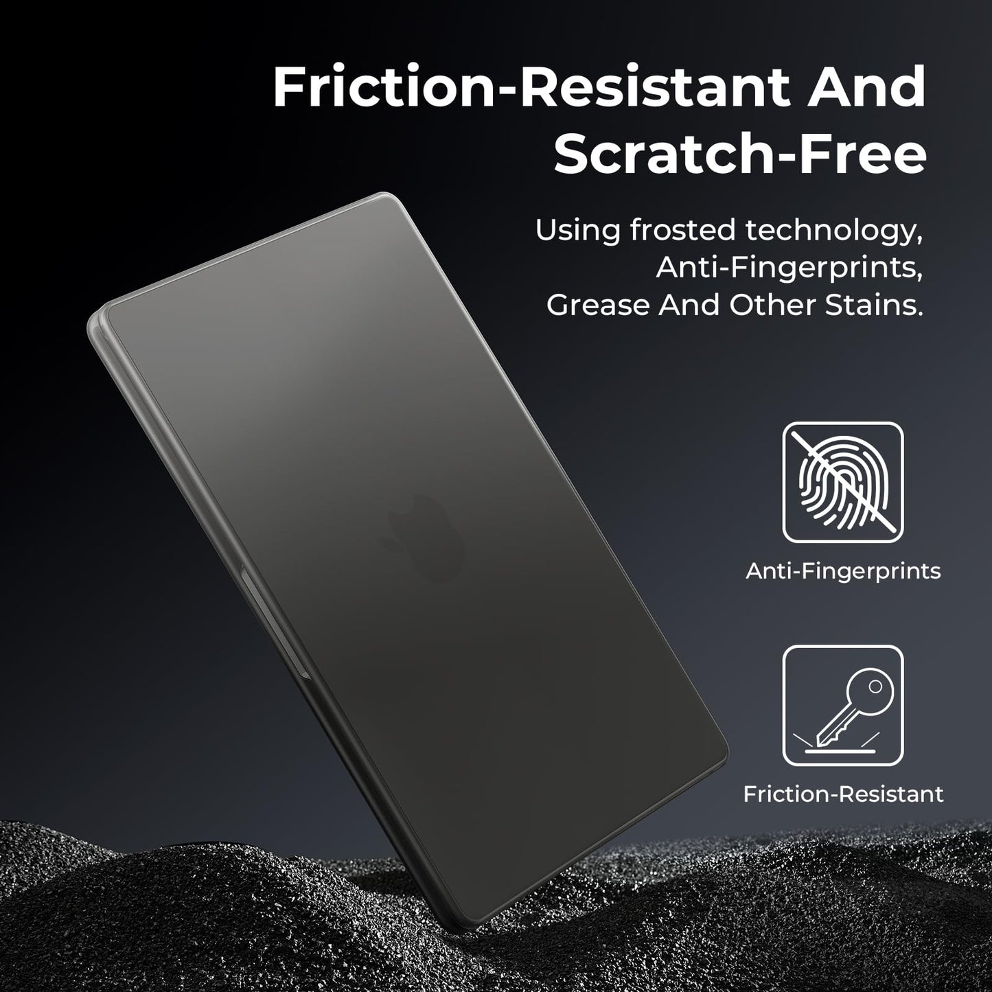 BlueSwan Case compatible with Macbook Pro 14 inch M4 M3 M2 M1 A3112 A3185 A3401 A2918 A2992 A2779 A2442, Released in 2021-2024, Matte Anti-fingerprint PP Protective Cover Shell, Frosted Black