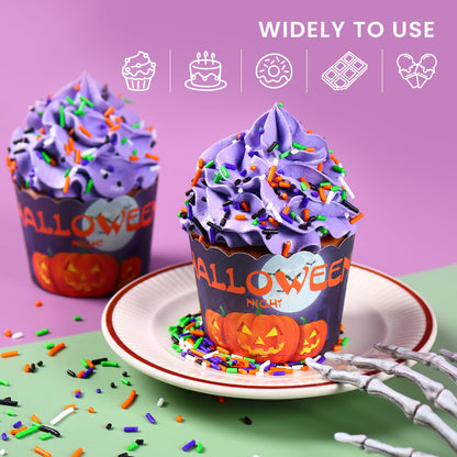 Halloween Sprinkles, Halloween Jimmies Sprinkles for Cake Decorating, 1.32LB Bulk Edible Sprinkles for Cupcake Toppers Baking Cookie Ice Cream Dount Chocolate