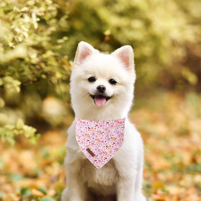 Halloween Pumpkin Dog Bandana, Halloween Triangle Bid Scarf with Pumpkin,Ghost,Bat Pattern, Cotton Pet Kerchief for Girl Boy Dogs or Cats, Cute Puppy Bandana Fancy for Dogs