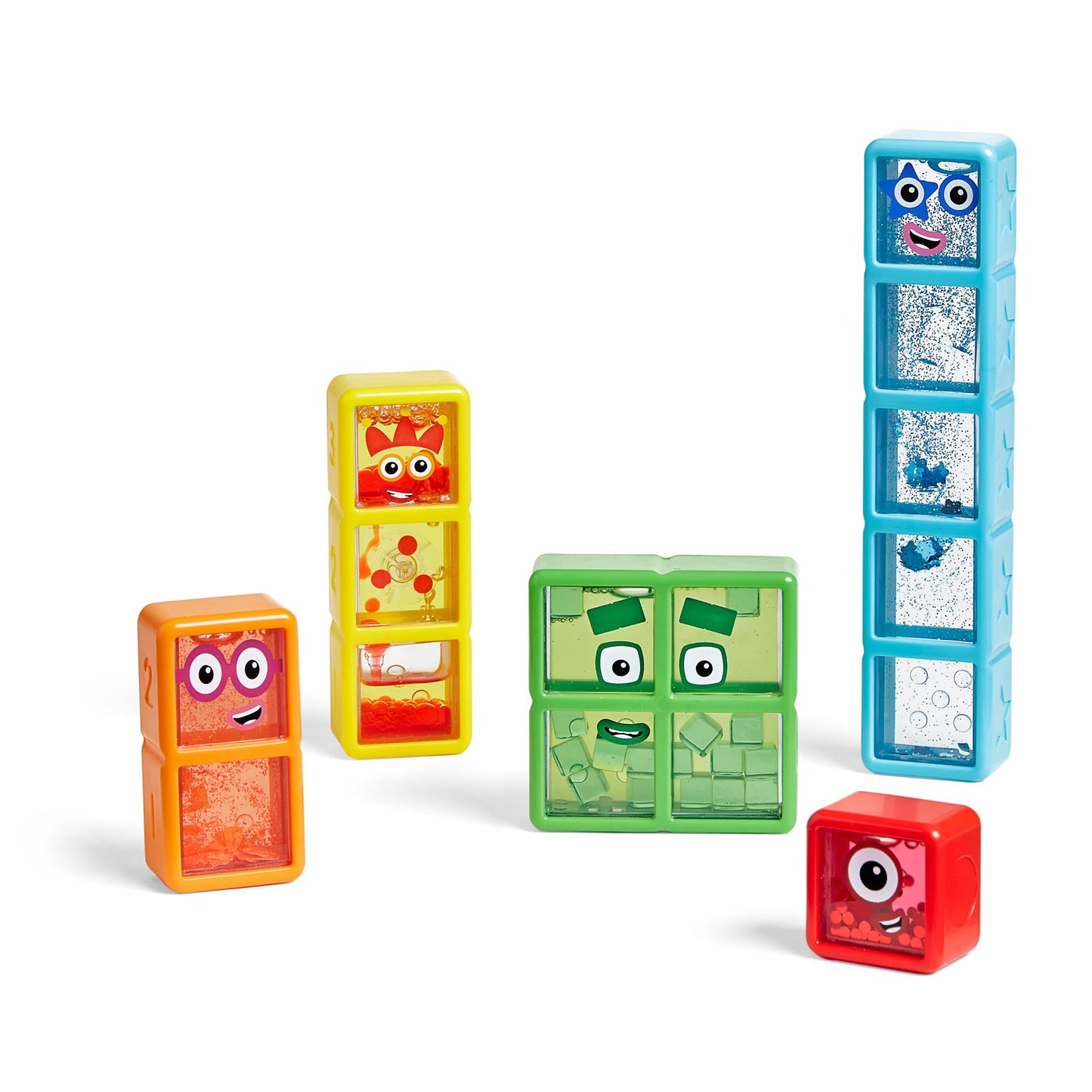 hand2mind Numberblocks One to Five Sensory Bottles, Numbers for Toddlers, Counting Toys, Calming Sensory Fidget Toys, Calm Down Corner Supplies, Social Emotional Learning, Birthday Gifts for Kids