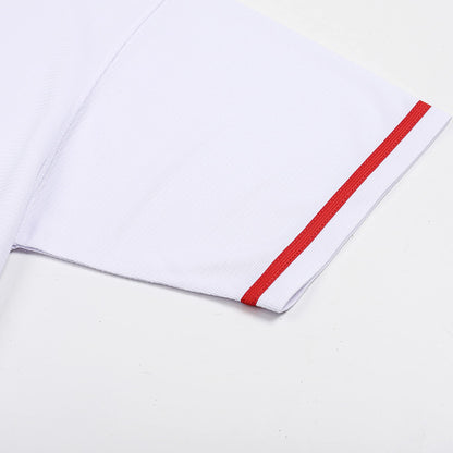 Pullonsy White Baseball Jersey for Men Women Dad 80s 90s 00s 10s Hip Hop Hipster T-Shirts Halloween Outwear Tops Red Stripe-White Jersey,Men Size Large