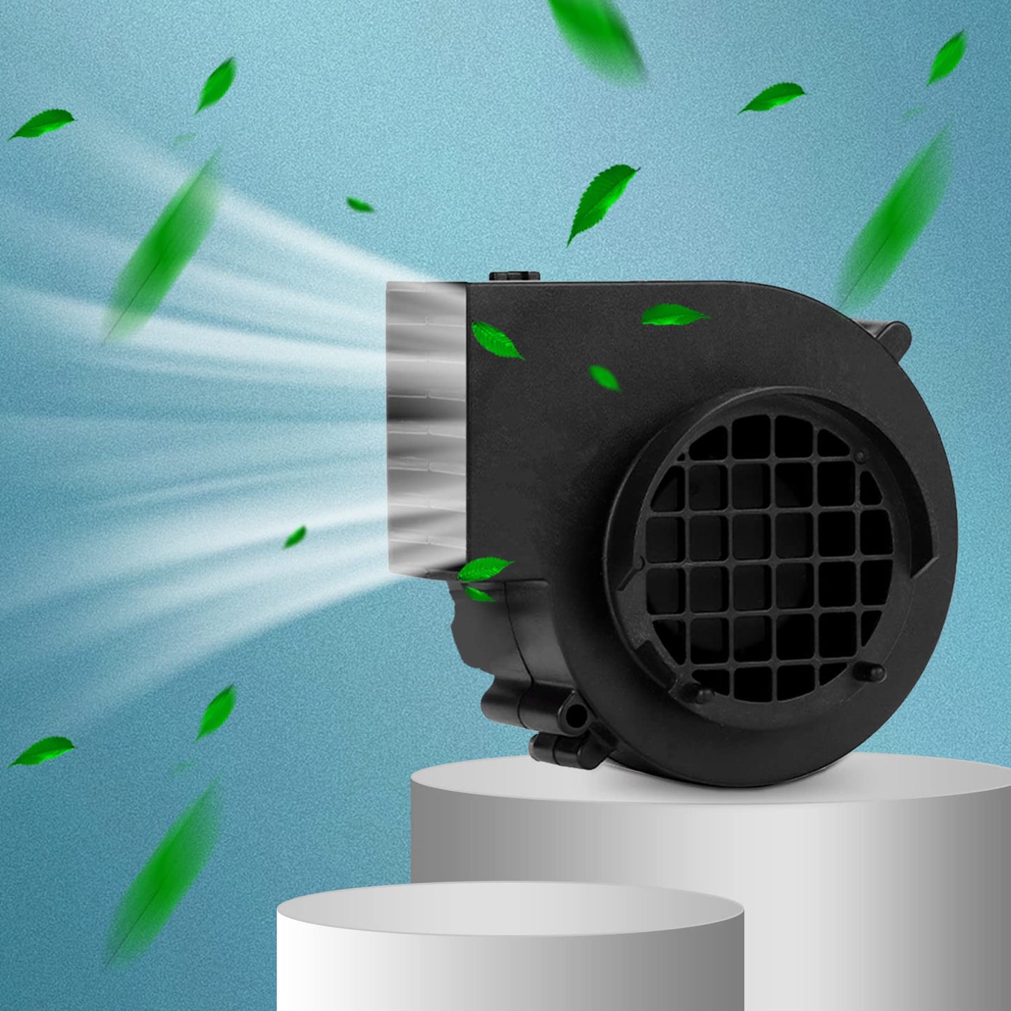 Air Blower for Inflatables 12V 0.8A Fan Blower Replacement with 3 LED Lights for Garden Yard Inflatable Decor Halloween Christmas Holiday Inflatables (Air Blower 0.8A)