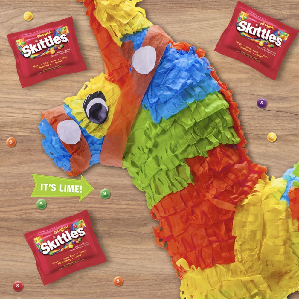 SKITTLES Original Fun Size Summer Chewy Candy, 4LB Bulk Candy Box
