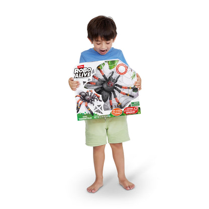 Robo Alive Giant Tarantula by ZURU Battery-Powered Robotic Interactive Electronic Spider That Moves and Crawls, Comes with Web Slime, Prankst Toys for Boys, Kids, Teens