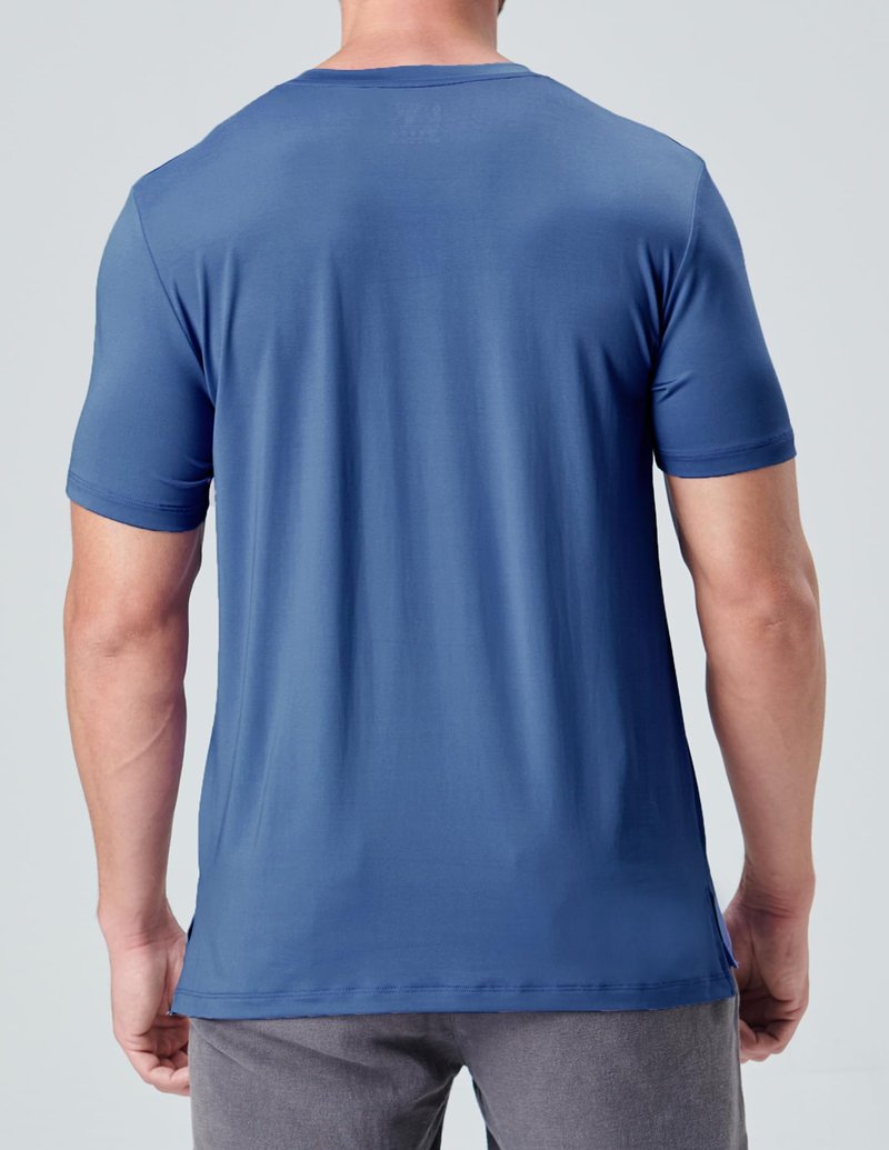 5 Pack Mens V-Neck Dry Fit T-Shirts, Active Athletic Short Sleeve Workout Tops, Performance Gym Tees, Available in Plus Size (Set 4, Medium)