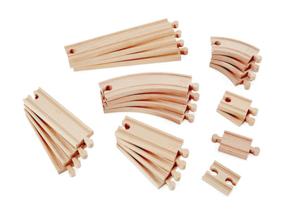 Hape Super Expansion Rail Pack - Wooden Train Track Accessories