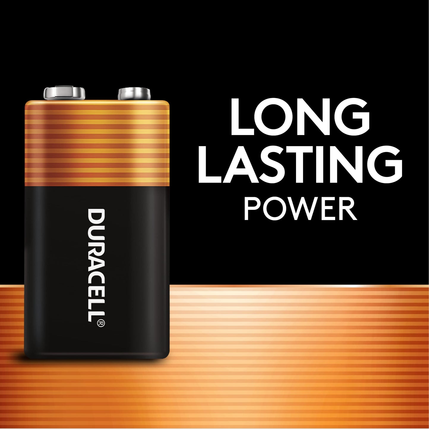 Duracell Coppertop 9V Battery, 4 Count (Pack of 1), Long-lasting All-Purpose Alkaline 9V Batteries for Household and Office Devices