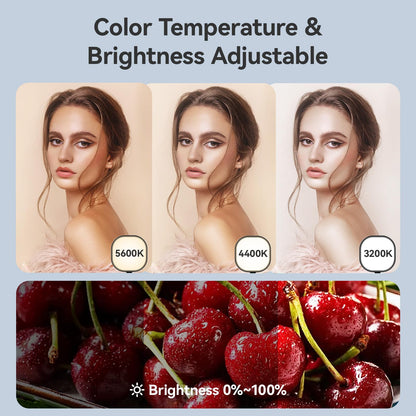 Desk Key Light for Zoom Video - ULANZI K7 Pro Key Lighting Dimmable 3200K-5600K I 15W I CRI 95+ I Edge Emitting I Desk Clamp I 360° Degree Ball Head I Extendable Pole for Streaming Conference