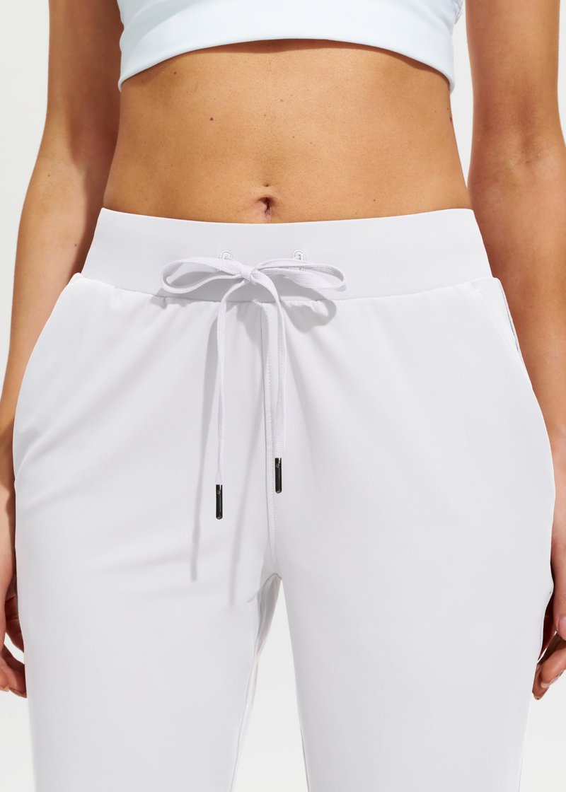 Libin Joggers for Women Yoga Sweatpants Athletic Dance Workout Leggings Tapered Lounge Casual Teacher Pants for Running Cloths, White XXL