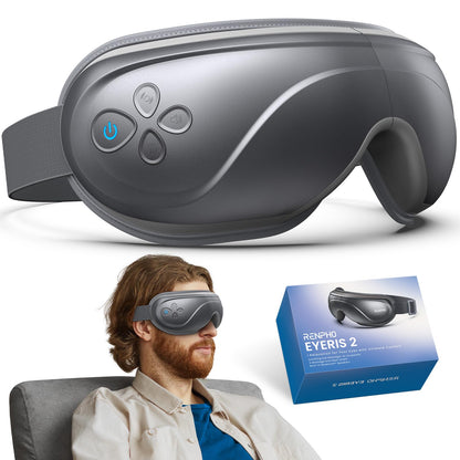 RENPHO Eye Massager with Heat, Valentines Day Gifts for Her Him Birthday Gifts for Women Mom, FSA Eligible HSA Eye Mask for Migraine,Sleep Mask for Dry Eyes Relax, Handheld Massager Eyeris 1