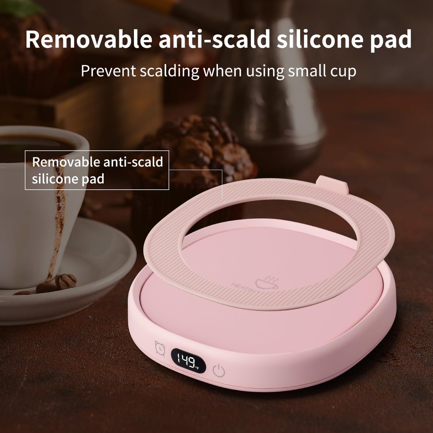 Coffee Mug Warmer & You are Awesome Mug Set, Electric Cup Warmer for Desk, Beverage Warmer with 3 Temperature Setting, 8-Hours Auto Shut Off