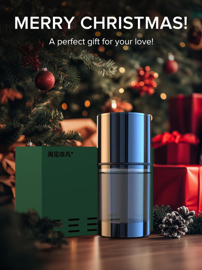 Ceeniu New Smart Car Air Freshener, 135ml Last 6 Months, Auto ON/OFF Car Freshener Long Lasting, Multi-mode Adjustable, Ambiance Light, Natural French Fragrance, CF3 Aroma Diffuser, Mint Ice Scent