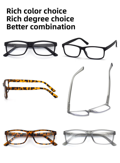 FoxMook 1-Pack Blue Light Blocking Glasses Computer Phone Screen Readers Anti Eye Strain/UV/Glare Gaming Glasses, Tortoise 0.0 x