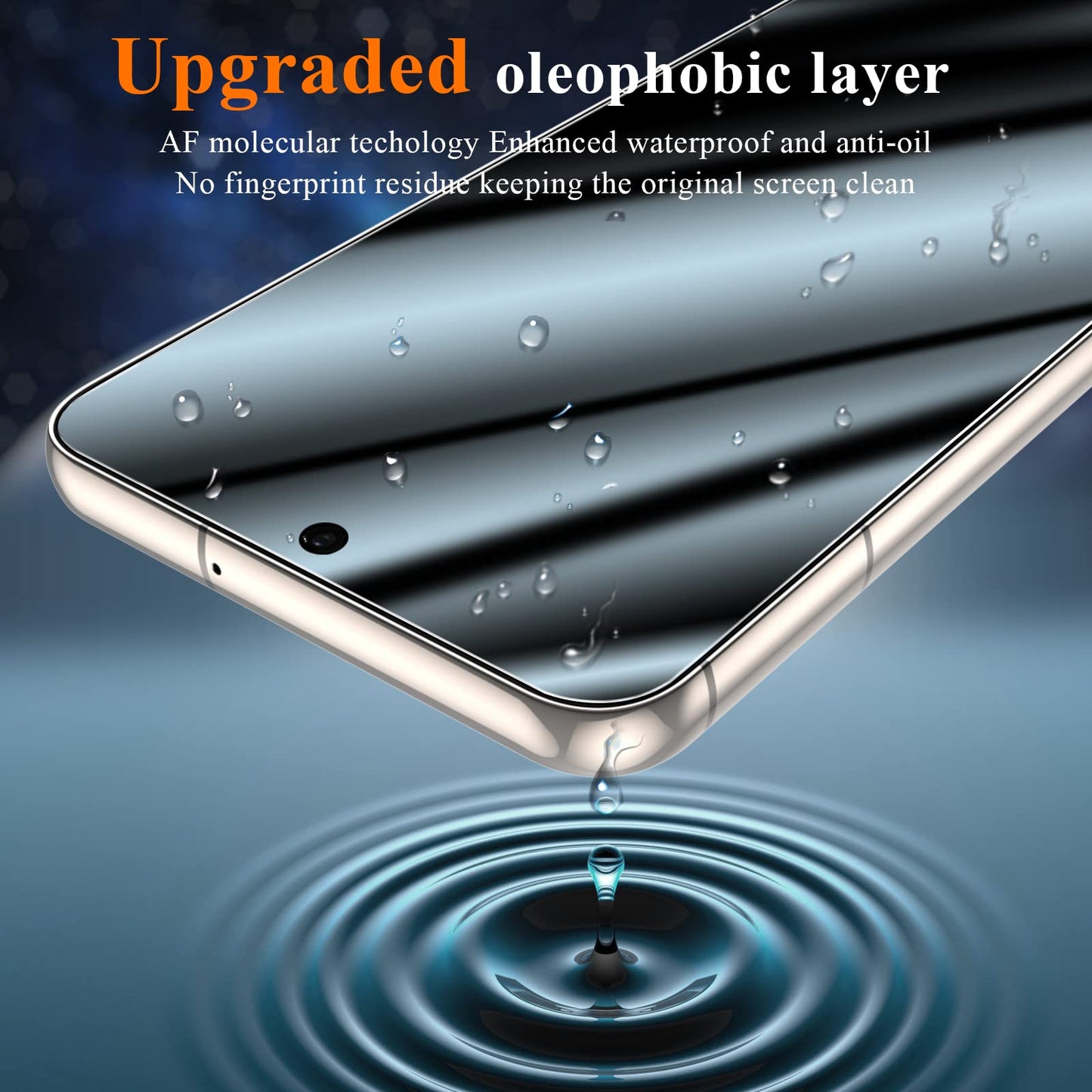 YMHML 3 Pack for Samsung Galaxy S23 Screen Protector Tempered Glass Upgrade Fingerprint Unlock Compatible for 3 Pack Camera Lens Protector, HD Clear Case Friendly Full Screen Protector for Galaxy S23