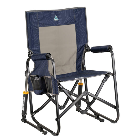GCI Outdoor Stowaway Rocker - Navy Topo