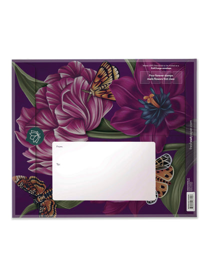 Freshcut Paper Pop Up Cards, Moonlight Garden, 12 Inch Life Sized Forever Flower Bouquet 3D Popup Greeting Card, Halloween Cards, Birthday Card, Blank Notecard & Envelope