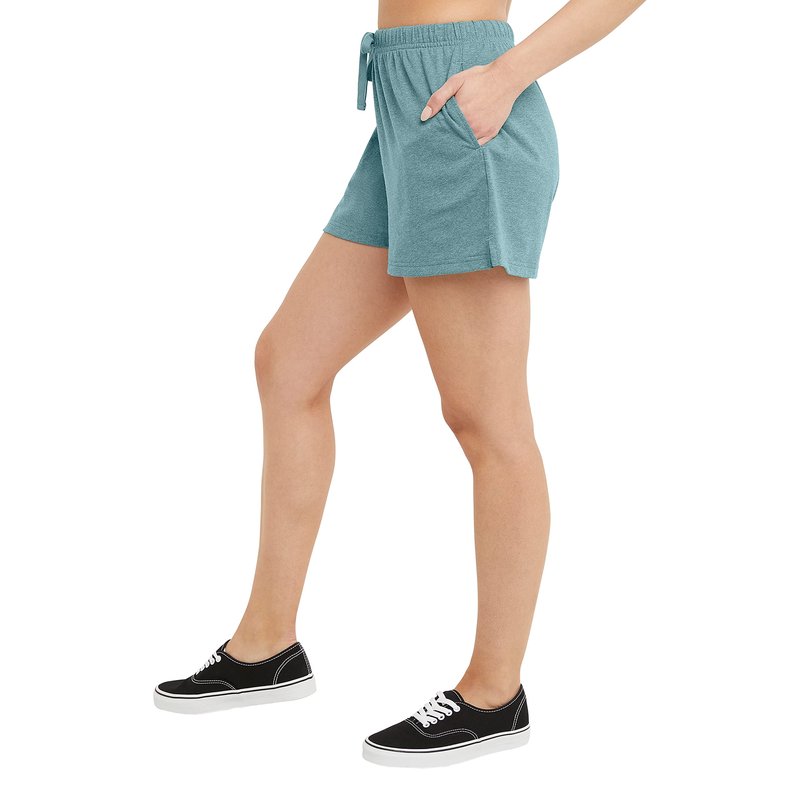 Hanes Womens Originals Triblend Jersey Casual Shorts, Cactus Pe Heather, Large US