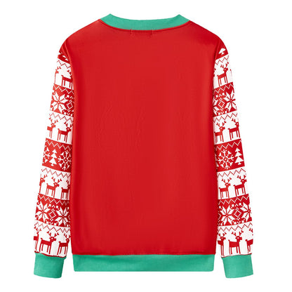 Barlver Womens Ugly Christmas Graphic Sweatshirt Funny Snowman Holiday Long Sleeve Christmas Pullover Tops S