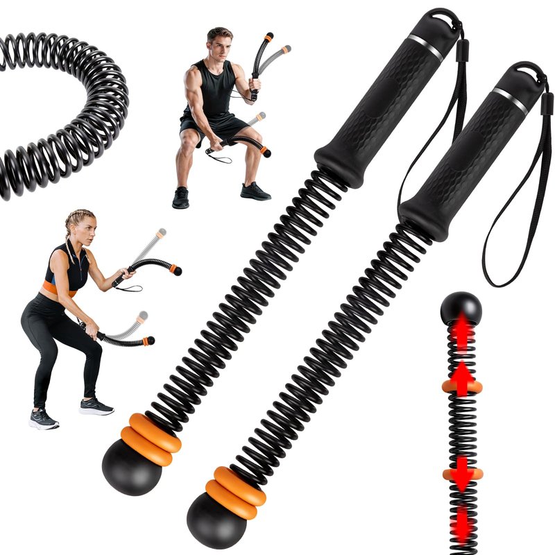 Adjustable counter weight Cordless Battle Ropes,Heavy Duty Portable Ropeless Battle Ropes for Home Gym,Workout Exercise Rope for Strength Building, HIIT and Low-Impact Aerobic Training for Men & Women