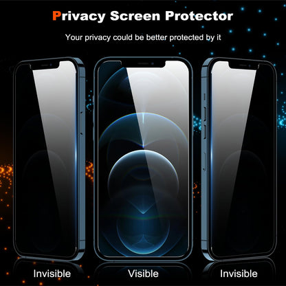 [2 Pack] Privacy Screen Protector for iPhone 11/XR, YMHML Tempered Glass Anti-Spy Bubble Free Case Friendly Easy Installation Film for iPhone 11/XR 6.1 Inch
