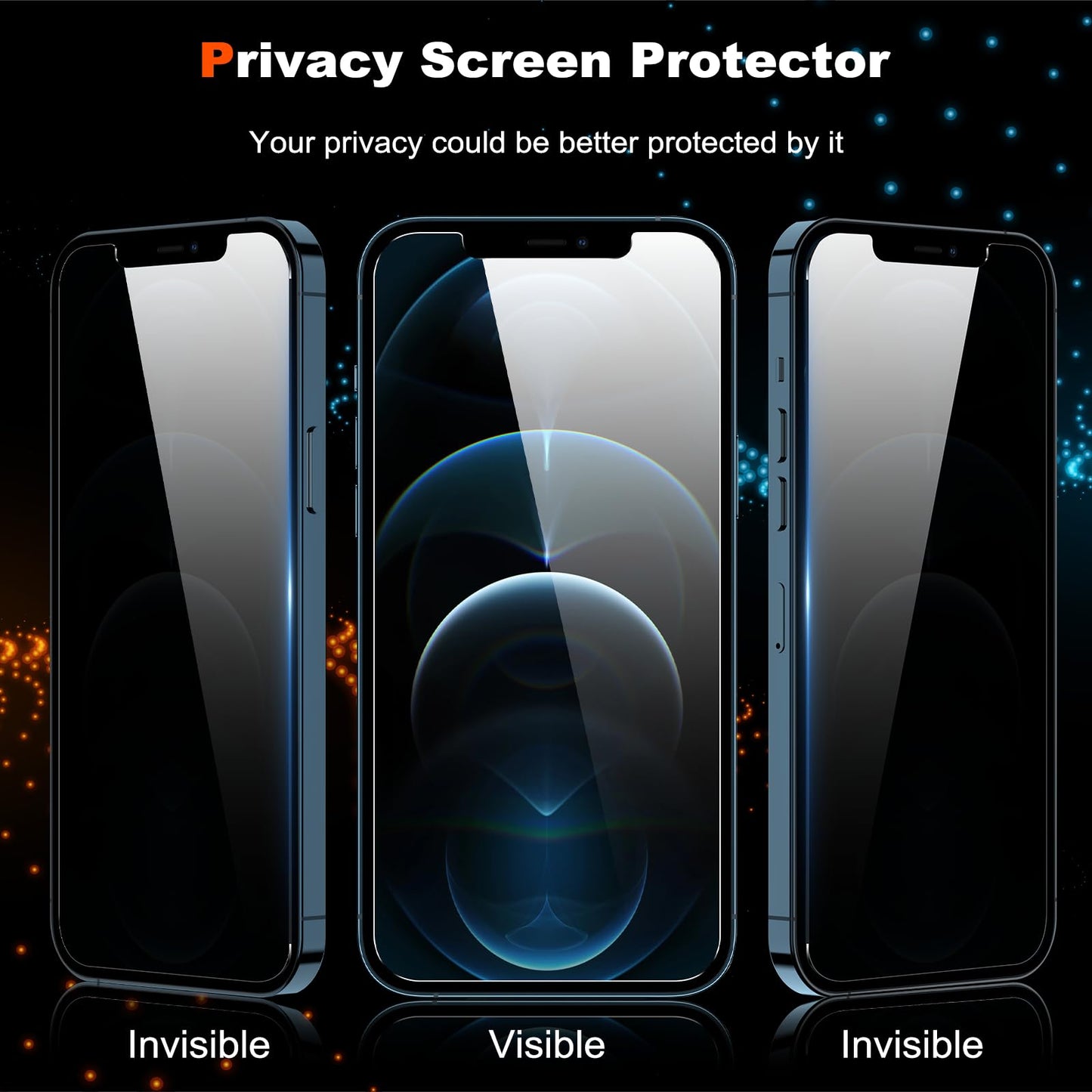 [2 Pack] Privacy Screen Protector for iPhone 11/XR, YMHML Tempered Glass Anti-Spy Bubble Free Case Friendly Easy Installation Film for iPhone 11/XR 6.1 Inch