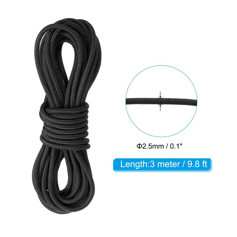 PATIKIL Archery D Loop Rope, Bow D Loop String Release Material Nock Wire Nocking Loop Buckle Ring for Compound Bowstring