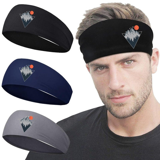 3pcs Sweat Bands Headbands Men Women Sweatbands Sports Running Workout Headbands for Men Cooling Head Band for Sweat Head Bands Mens Elastic Non-Slip Headband Hairband for Cycling Gym Climbing Gifts