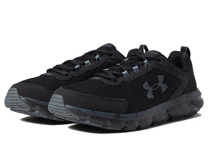 Under Armour Men's Charged Assert 9 Camo, Black/Black, 15 US