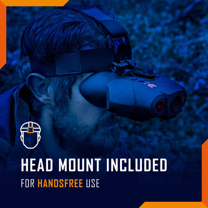 Night Vision Goggles - Nightfox Swift Head Mounted Night Vision Binoculars, Wide Angle 1x Lens NVG, Close Quarters NVG Goggles Tactical Infrared Night Vision Binoculars for Adults