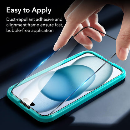 ESR 3 Pack for iPhone 16 Pro Max Screen Protector, [9H Hardness] [Military Grade Shatterproof] Tempered Glass Film with Flawless Fit Tray, HD Clear, Scratch Resistant