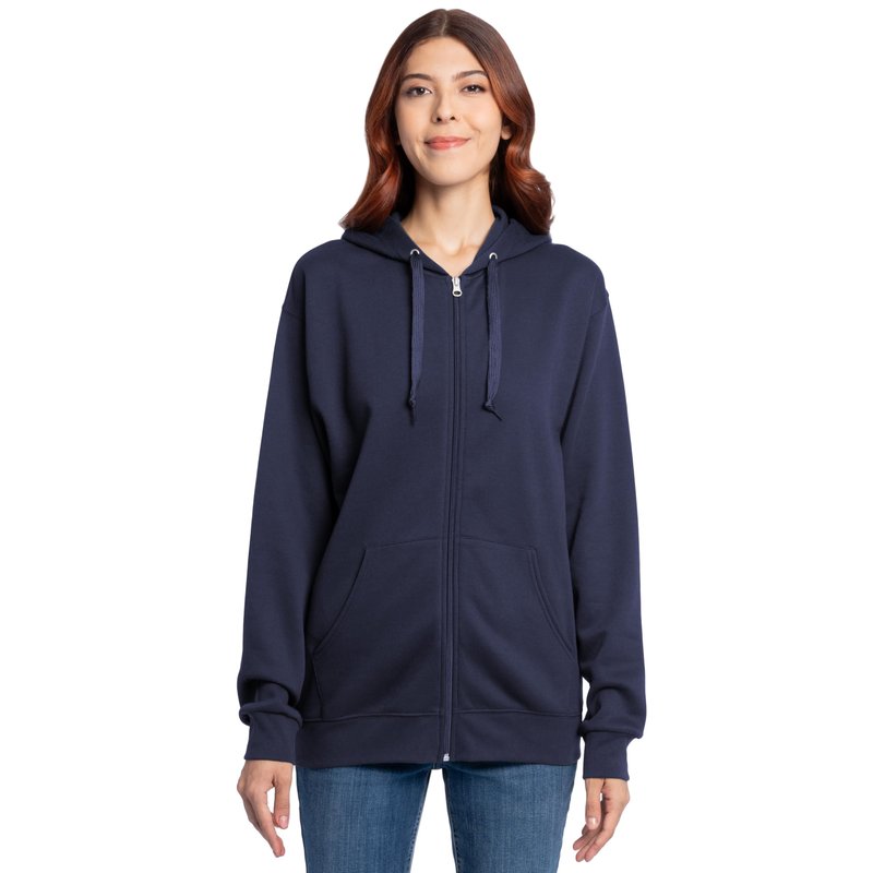 Fruit of the Loom Men's Eversoft Fleece Sweatshirts & Hoodies, Full Zip-Navy, Medium