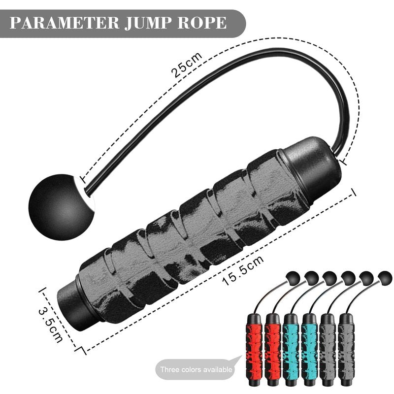 Redify Weighted Cordless Jump Rope for Fitness[Suitable for Different Ages and Levels] Ropeless Jump Rope for Boxing MMA WOD Training, BOD Rope Beachbody MBF,High Speed Rope Skipping for Narrow Space
