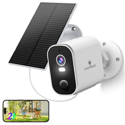 Security Cameras Wireless Outdoor 2K: Battery Powered WiFi Camera with AI Motion Detection for Home - Color Night Vision Spotlight Siren Alarm 2-Way Talk IP65 Waterproof Cloud TF Storage 2-Pack