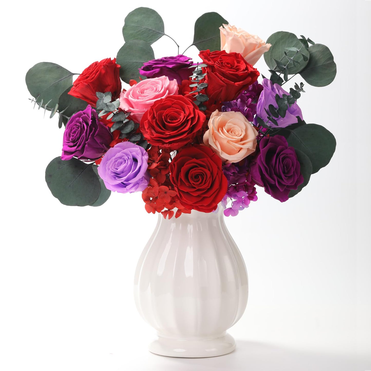 lovenfold Flowers for Delivery,Preserved Flowers Bouquets,Purple Rose Bouquets That Last 1-3 Years,Birthday Flowers Gifts for Women Mom Grandma Wife Friends