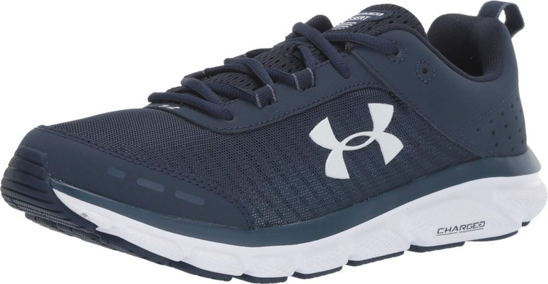 Under Armour Men's Charged Assert 8, Academy Blue (401)/White, 11.5 Wide
