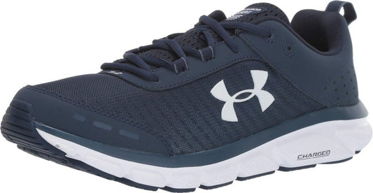 Under Armour Men's Charged Assert 8, Academy Blue (401)/White, 11.5 Wide
