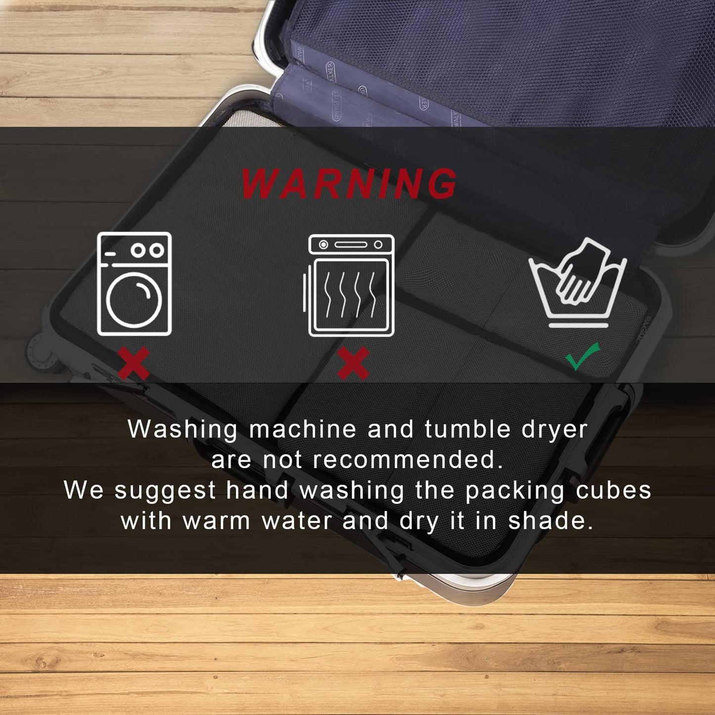 BAGAIL 6 Set Packing Cubes,Travel Luggage Packing Organizers(6Set Teal)