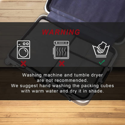 BAGAIL 6 Set Packing Cubes,Travel Luggage Packing Organizers(6Set Teal)