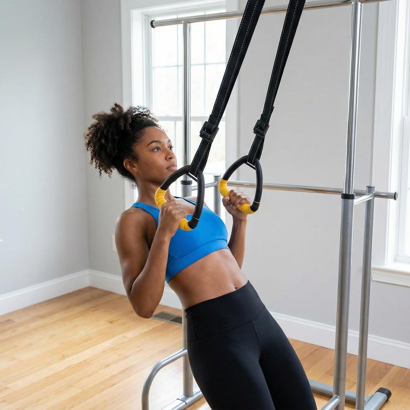 HaeNayc Gymnastic Rings, Gymnastic Rings Equipment, Pull-up Gymnastic Rings, Home Gymnastic Rings no-Punch bar Lanyard for Training Workouts (Yellow)