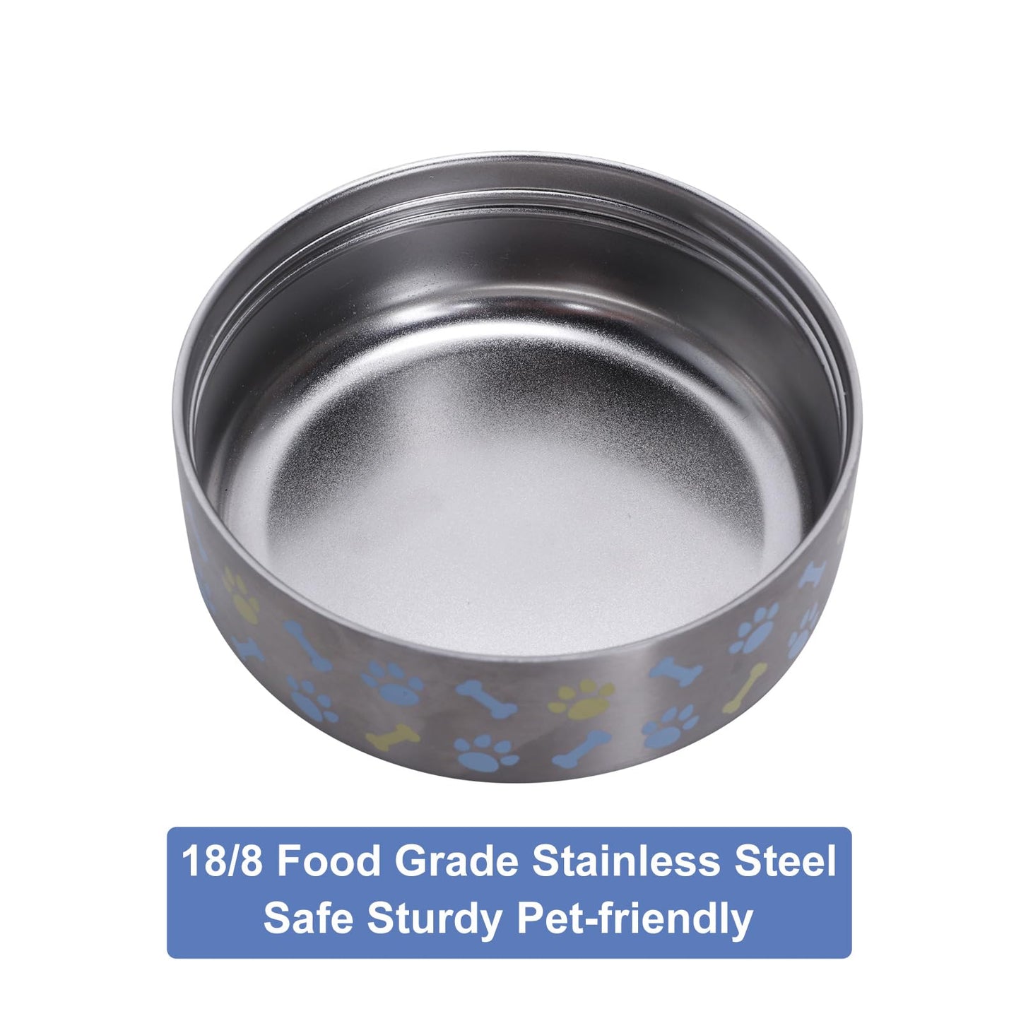 GiNT 37oz Insulated Stainless Steel Dog & Human Water Bottle, All-in-1 Travel Dispenser with Detachable Bowls & Carrying Case, Leak-Proof Pet Canteen for Walking, Hiking, Camping, Car (Blue)