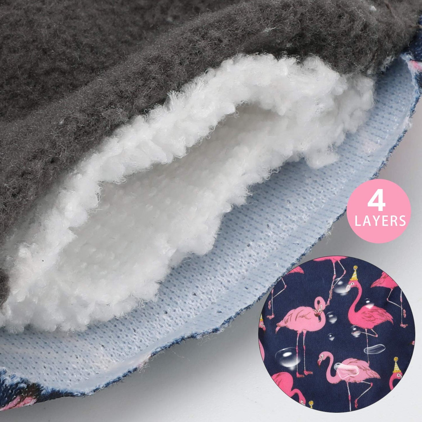 Reusable Sanitary Towels Pads(7 in 1, 25.4 cm 4 Layers), Antibacterial Bamboo Panty Liners with Wet Bag, Heavy Flow Night Washable Cloth Menstrual Sanitary Towels