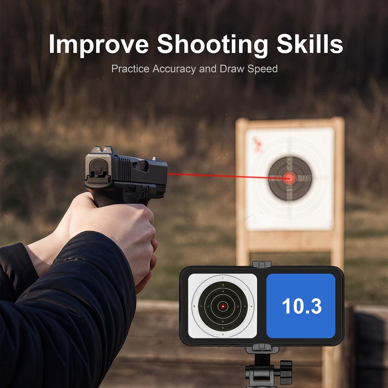 Vstranics 40S&W Laser Training Cartridge for Dry Fire Training System with 3 Set Batteries