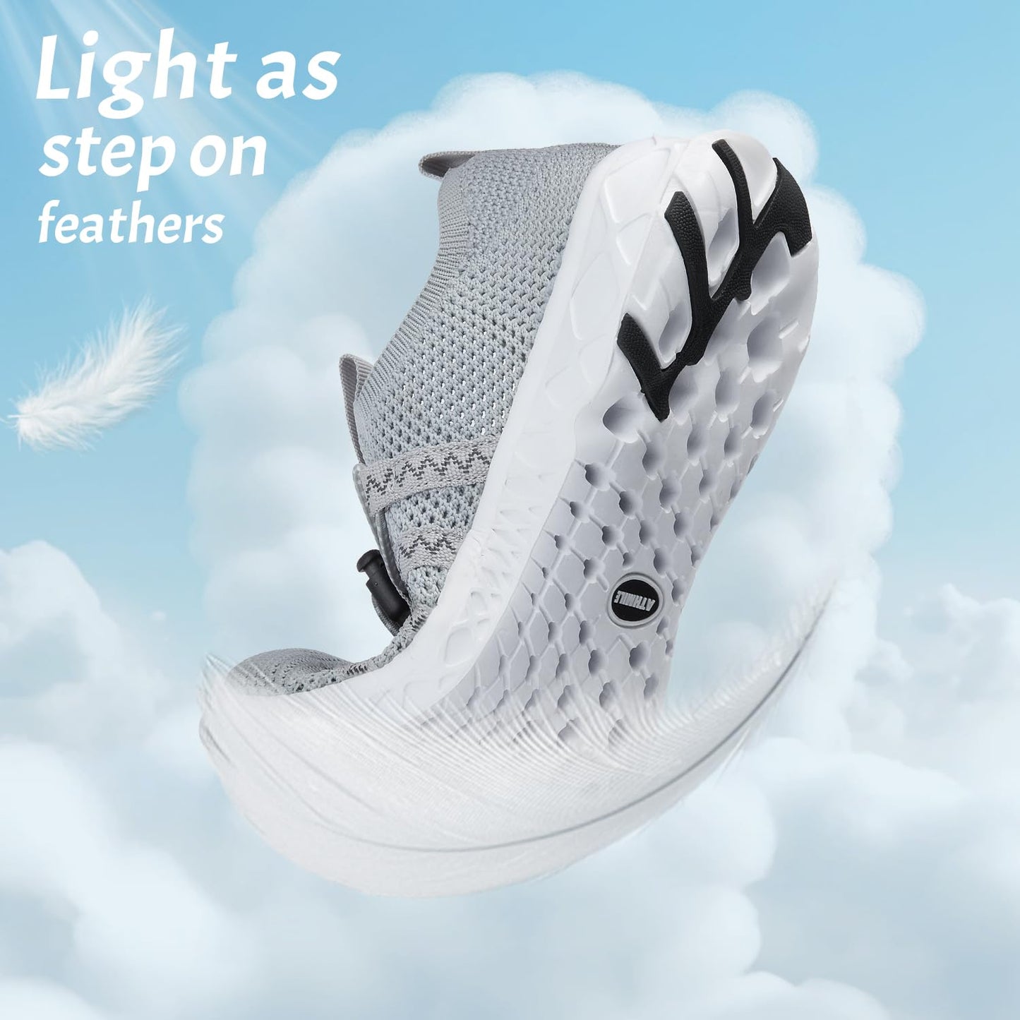 ATHMILE Water Shoes for Men Women Barefoot Hiking Swim River Shoes Adult Lake Pool Aqua Socks Beach Quick Dry for Hiking Surfing Kayaking Sport Accessories Camping Must Haves