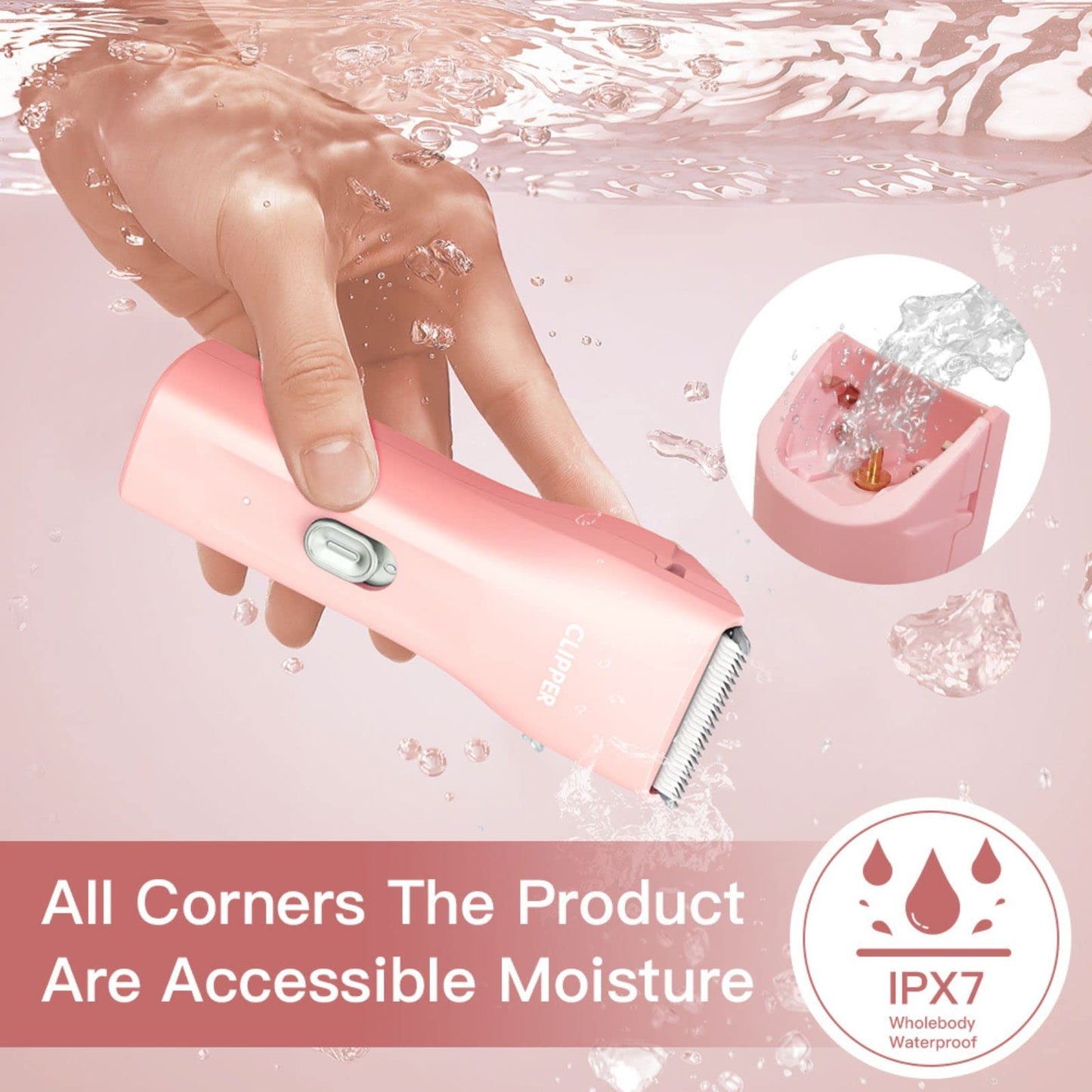 Dog Clippers,Quiet Washable USB Rechargeable Cordless Dog Grooming Kit,Electric Pets Hair Trimmers Shaver Shears for Dogs and Cats