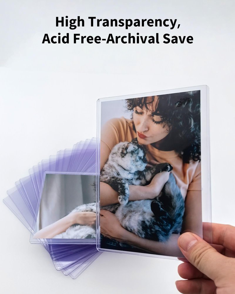 HYARUAT 4x6 Toploader - Durable Hard Plastic Sleeves, Sheet Protectors for Photo Cards, Kpop, Post and Trading Cards (25-Pack)