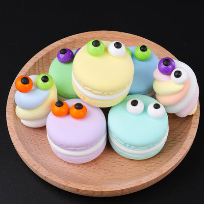 Candy Eyes for Decorating Edible, 1cm White Orange Green Purple Eyeballs Mix, Halloween Sprinkles for Spooky Cake Decorations, Baking, Ice Cream, Cookies, Cupcake Topper, 3.53oz