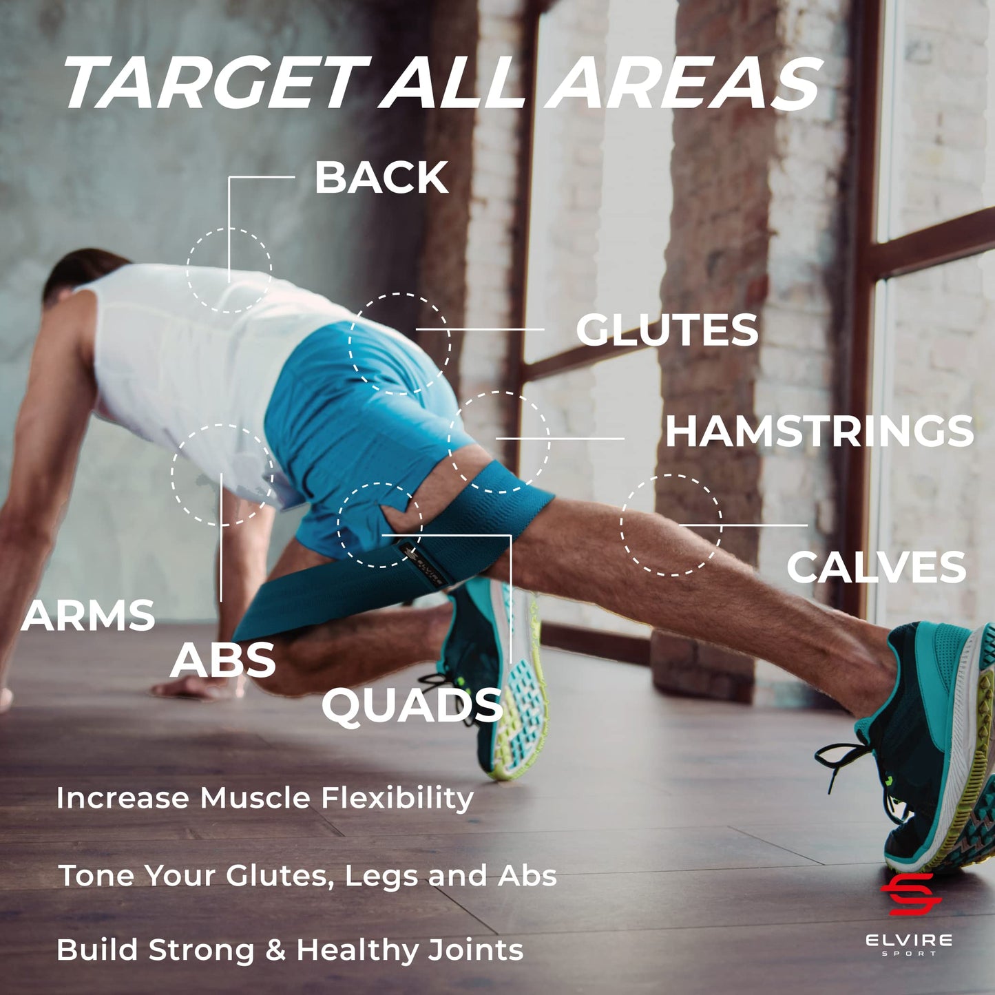 Elvire Fabric Resistance Bands for Working Out, Exercise Set of 3, Booty Band for Women, Workout Loops for Legs, Glutes, Squats